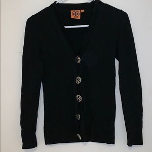 Black Sz Xs Tory Burch cardigan